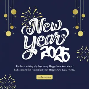 2026 New Year wishes ^ I've been waiting 365 days to say Happy New Year since I had so much fun Hing it last year. Happy New Year, Friend.